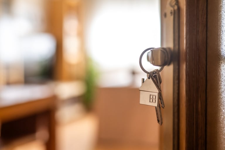 Charming home with new house keys